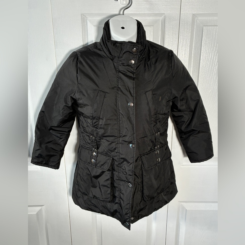 Rothschild Quilted Puffer Jacket Zippered Buttons Pockets